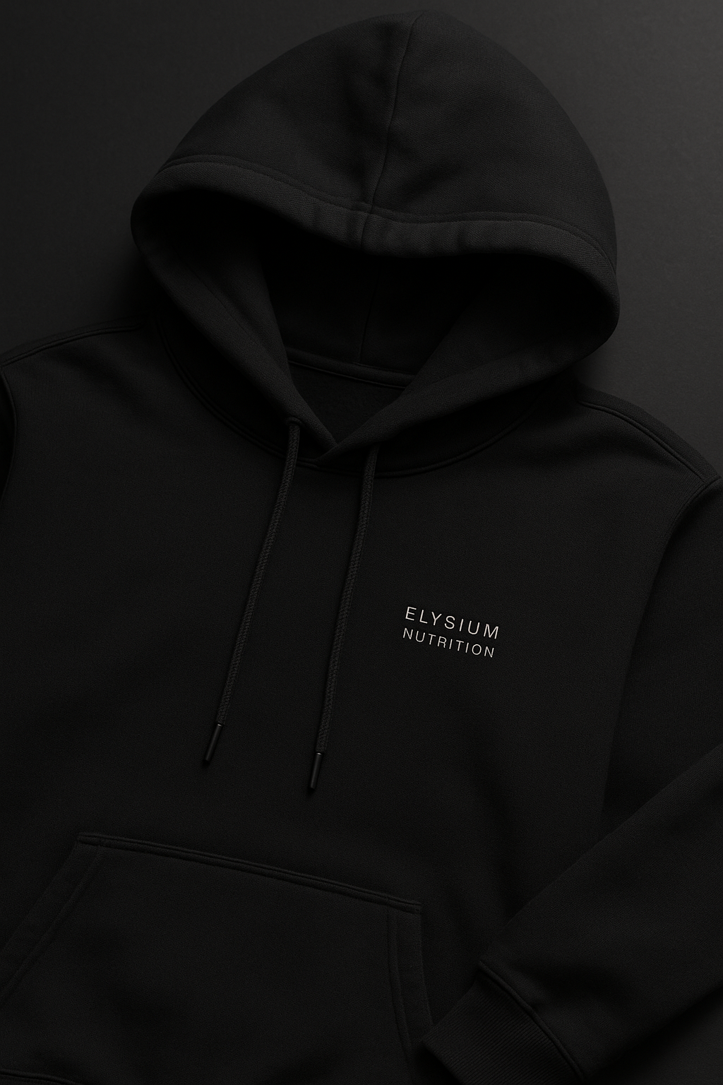 Elysium Nutrition Premium Black Hoodie