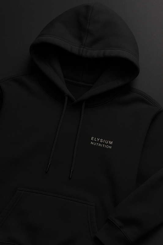 Elysium Nutrition Premium Black Hoodie