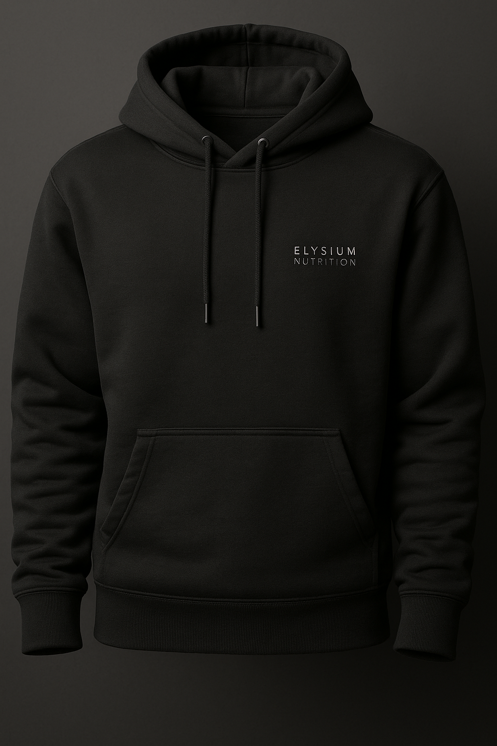 Elysium Nutrition Premium Black Hoodie